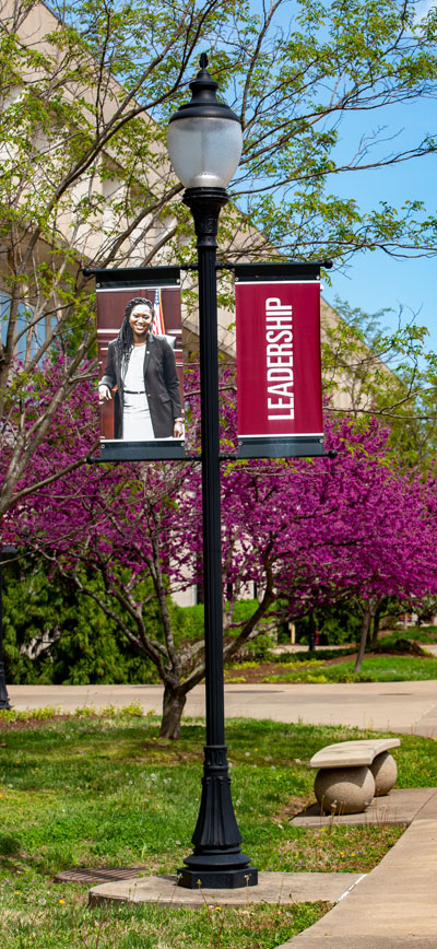 Leadership Sign on SIU Campus