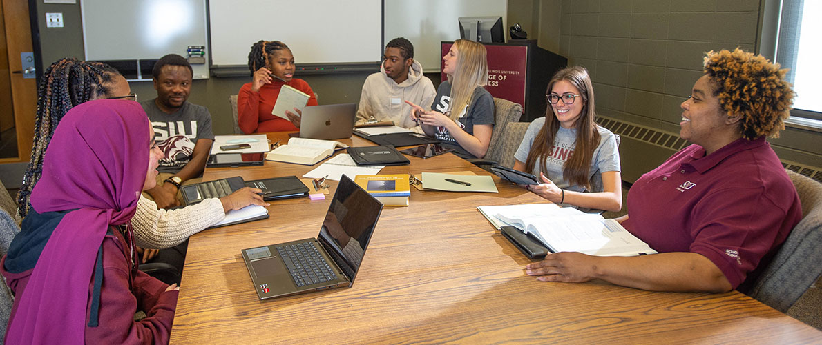 SIU Quantitative Economics class working on project