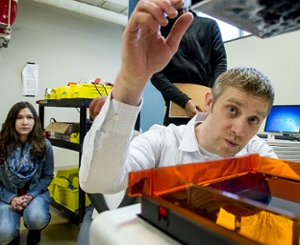 SIU students in industrial design classroom