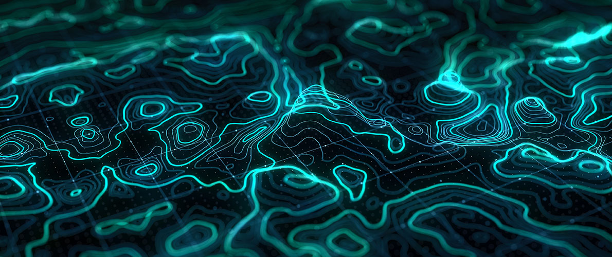 3D Topographic Map example at SIU