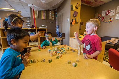 SIU Grow Your Own Teachers Program Kids Playing with Blocks