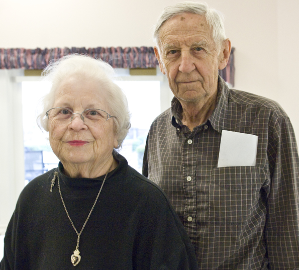 Elderly Couple poses for Gerontology 