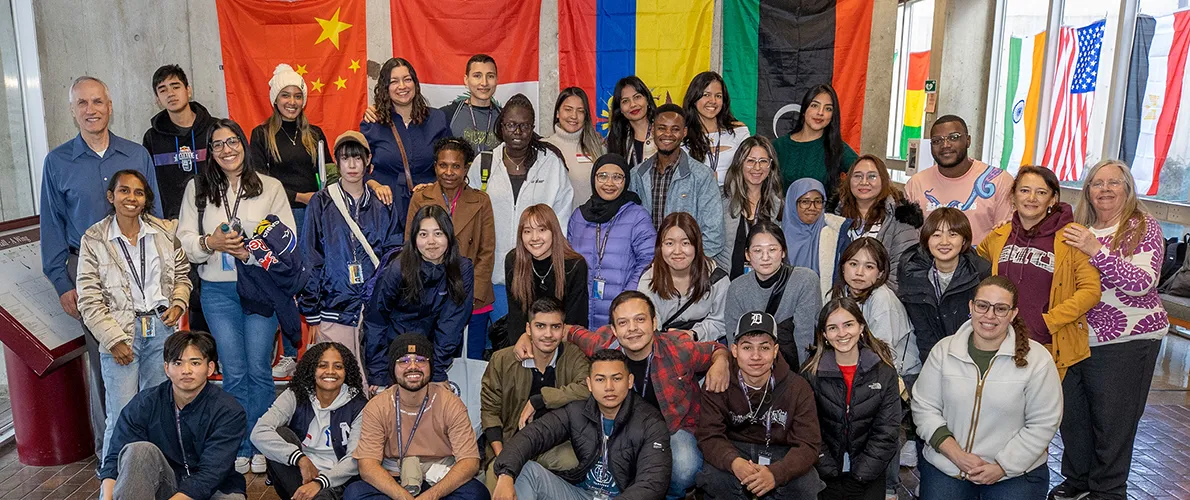 Group of SIU International Students on campus