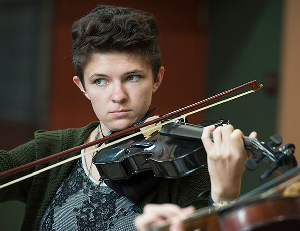 SIU School of Music Student plays the Violin