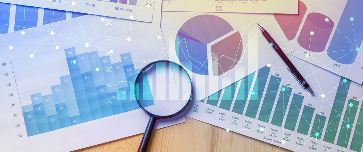 Sheet with graphs and charts